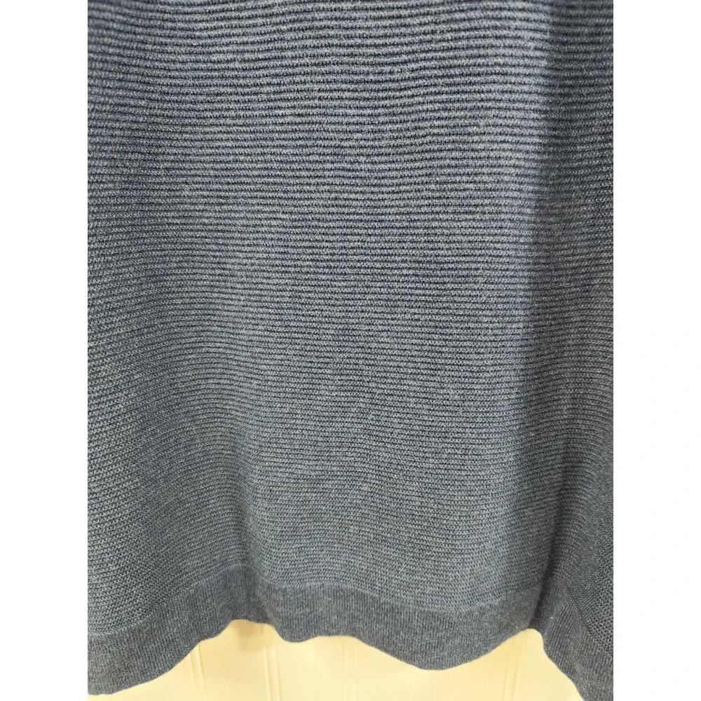 NEW Banana Republic Mens XL Blue Cotton Textured Ribbed Crewneck Sweater‎ Casual